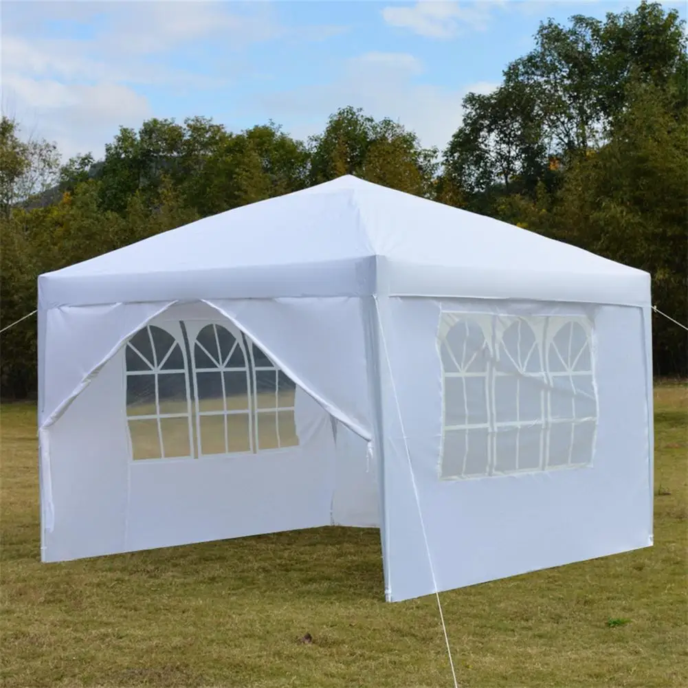 

Portable Outdoor Folding Tent Waterproof Right-angle Sun Shelter With Two Doors Two Windows 3 X 3meter
