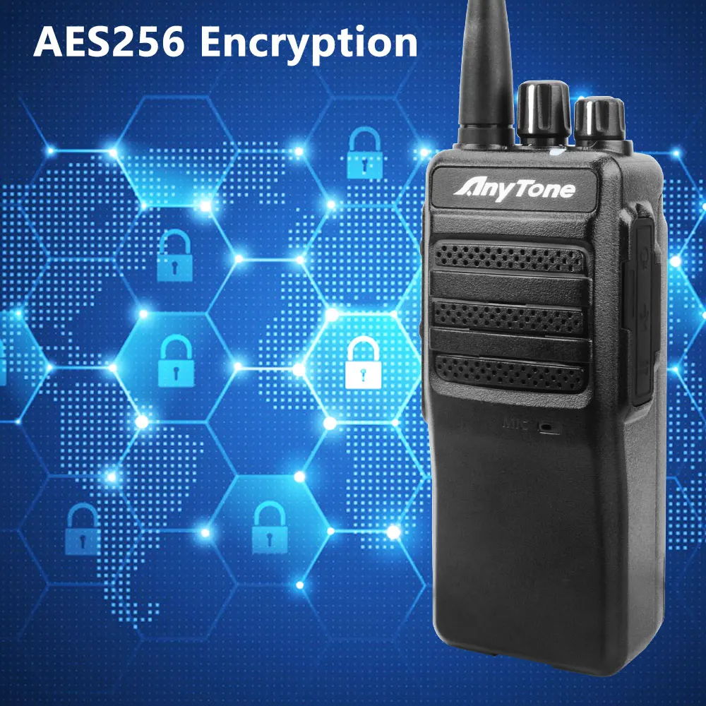 Anytone AT-D278 Walkie TALKIE UHF 5 Вт IP67 Водонепроницаемый AES256 Шифрование Запись голоса DTMF 2