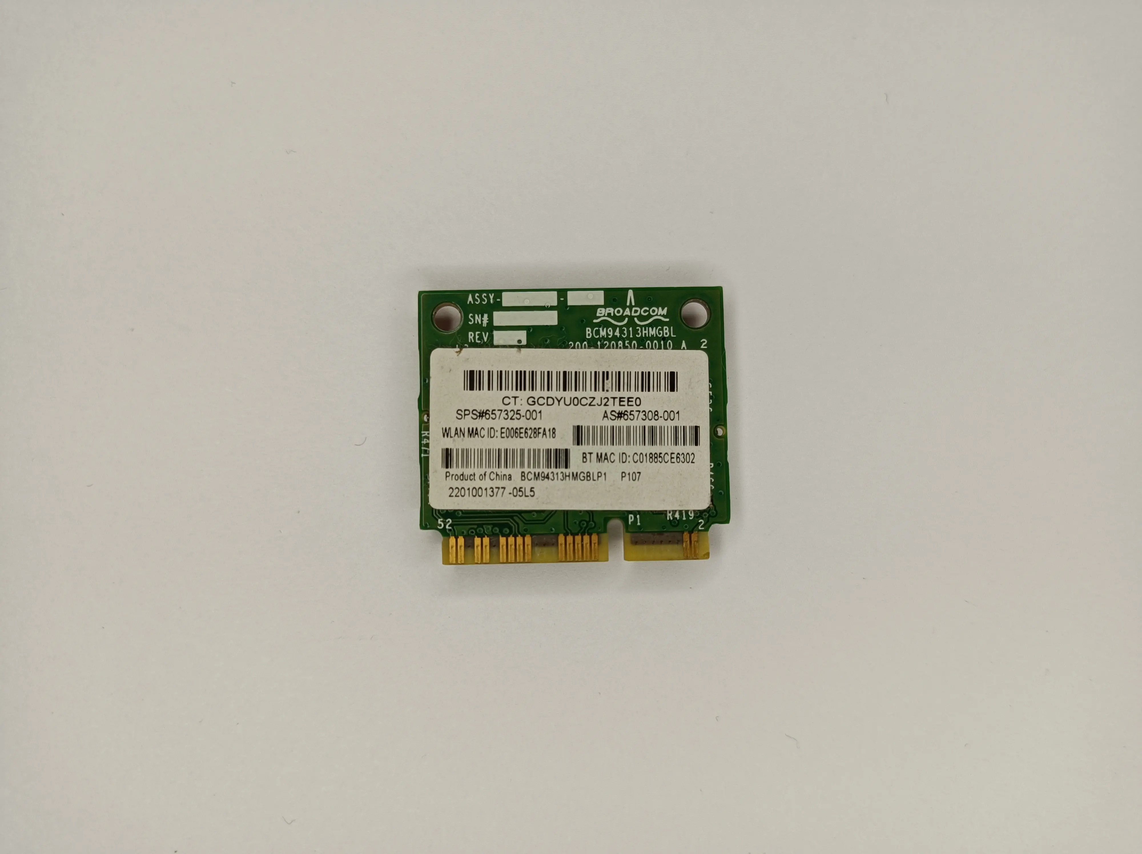 BCM94313HMGB беспроводная сетевая карта 802.11b/G/N Mini PCI-E Broadcom Wlan Bluetooth 4 0 600370-001 для HP и DELL |