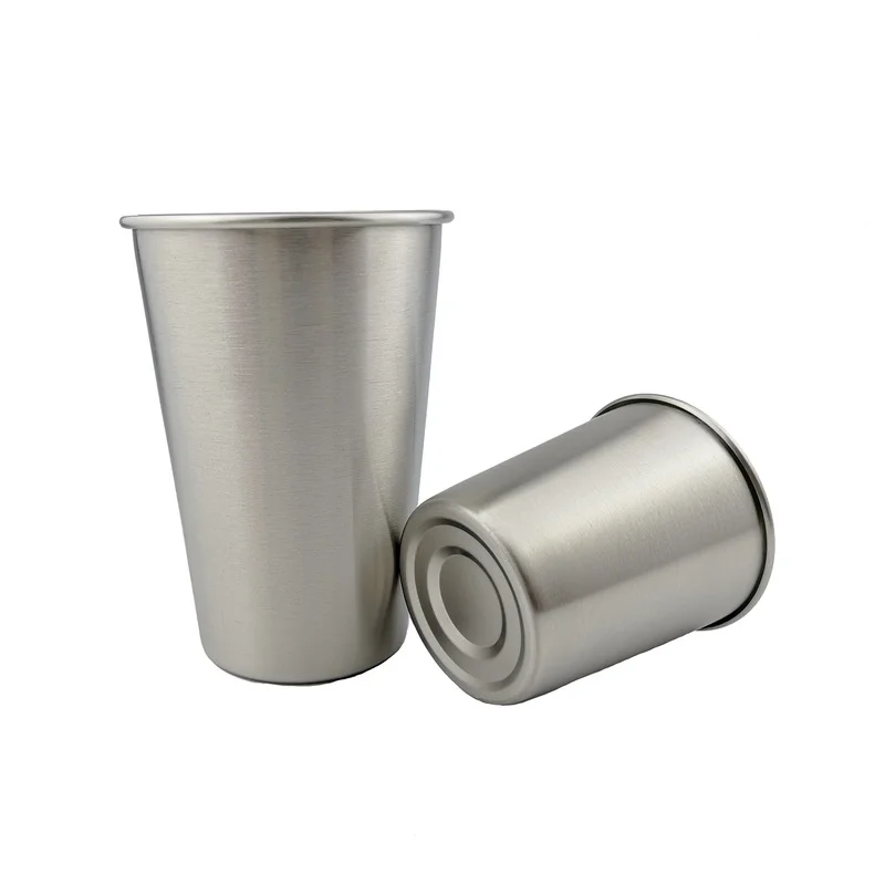 

Outdoor Travel Cup Mini Wine Beer Whiskey Mugs 1Pcs 200ml/500ml Drinking Glass Stainless Steel Shot Glasses Cups