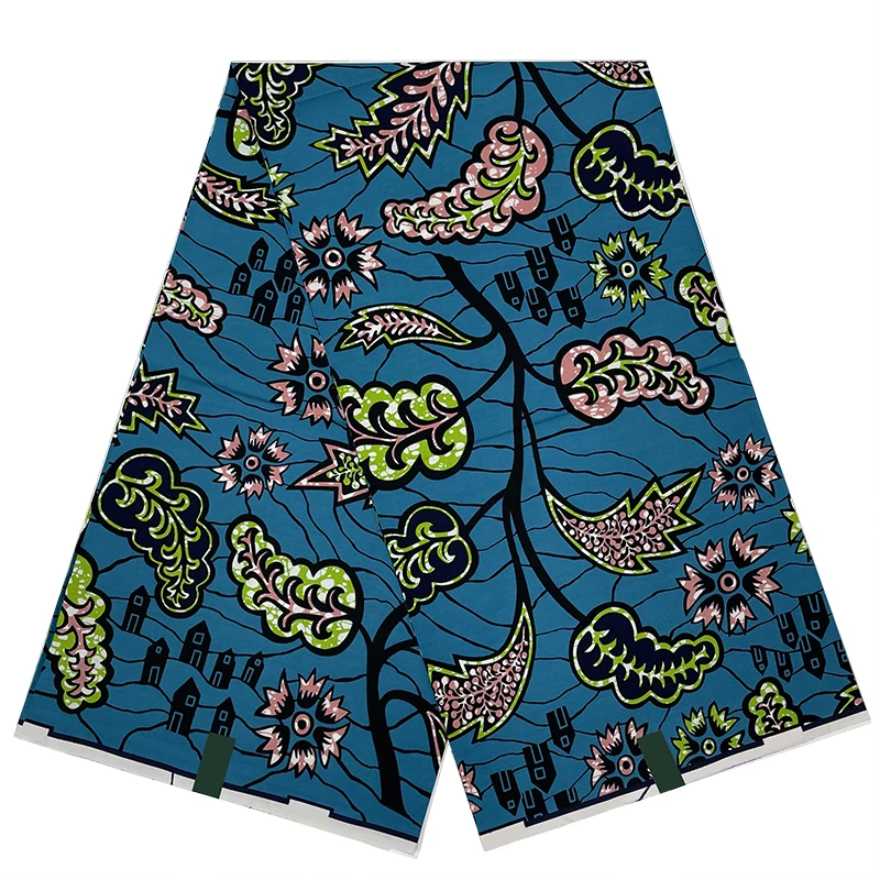 

Модная оригинальная африканская восковая ткань с гарантией, 100% хлопок, мягкий батик, ткань Анкара восковая печать TN1102