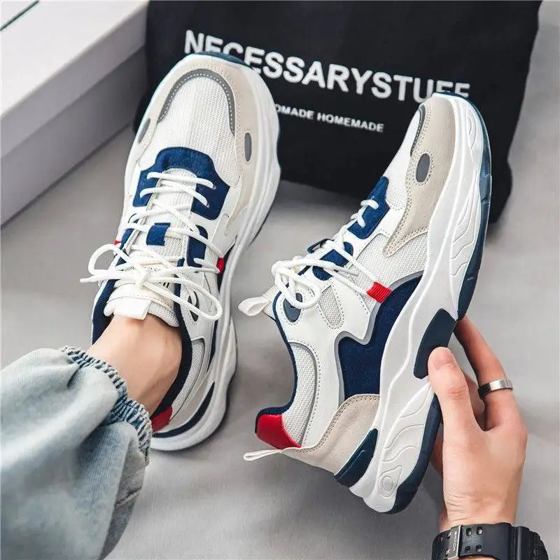 

Outdoor Men's Platform Shoes Trend Men's Sneakers New Comfortable Hard Wearing Jogging Casual Shoes for Men Zapatillas De Hombre