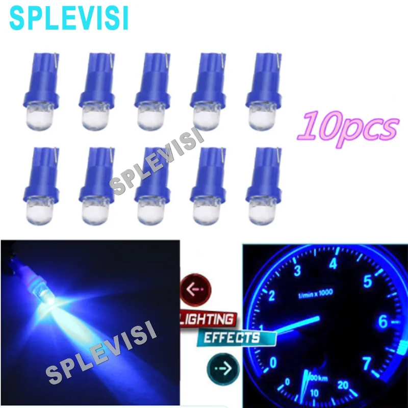 

10x T10 W5W 168 2825 2886X Blue LED Instrument Panel Gauge Dash Light Reading Light Clearance Lamp Car Lights