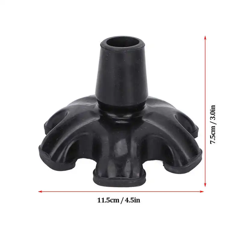 Силиконовый наконечник тростника для ходьбы 6 ножек прочная стабильность