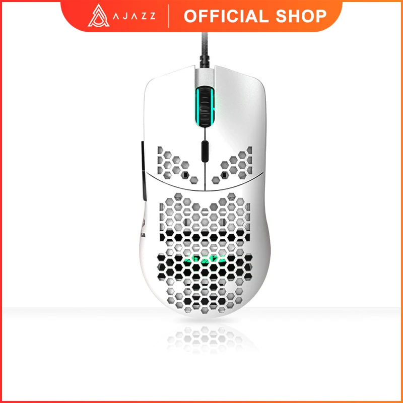 

AJAZZ AJ390 USB Wired RGB Gaming Ultralight Honeycomb Mouse 16000 DPI programmable game mice for Computer PC Laptop