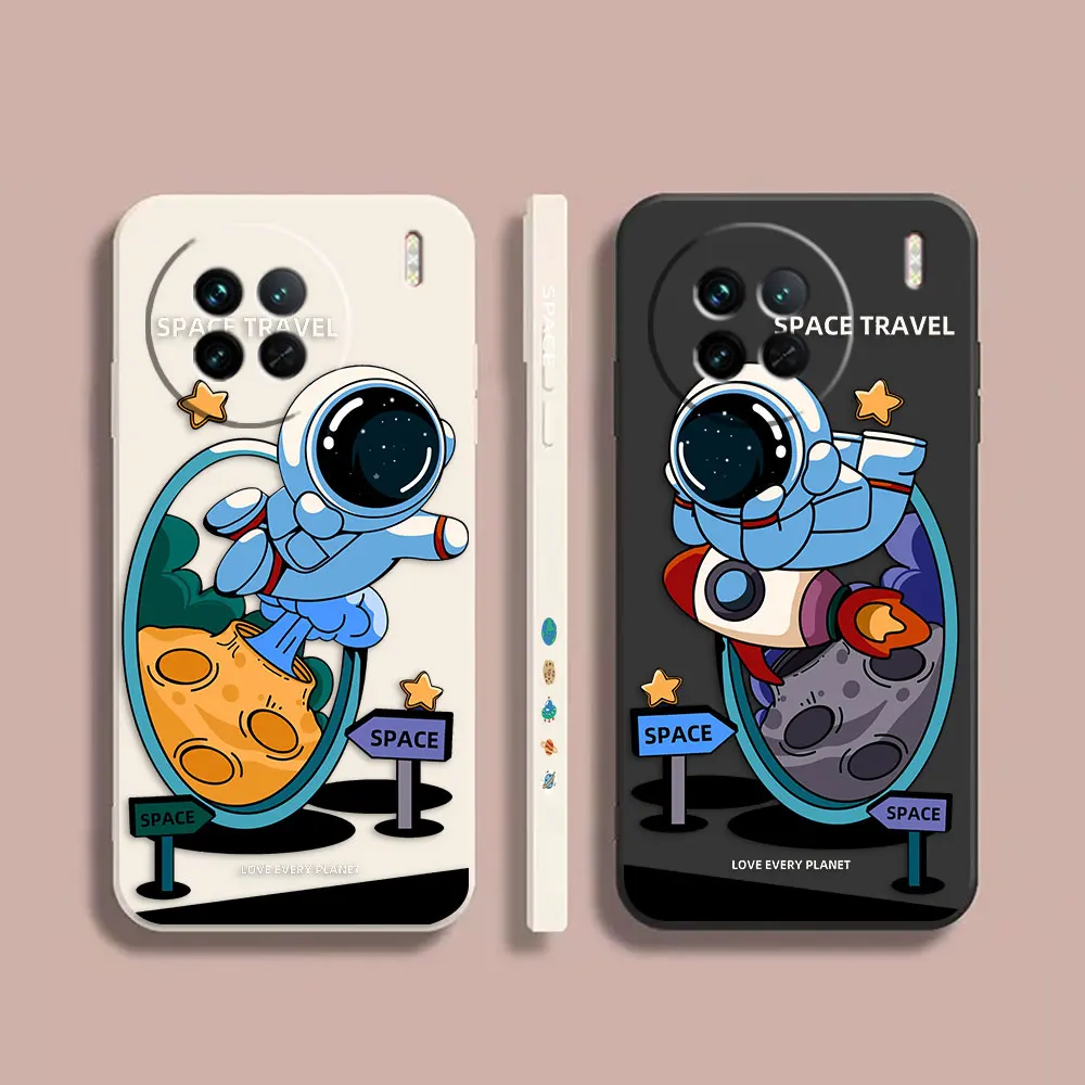 

Case For VIVO X21I X21S X23 X27 X30 X50 X60 X70 X80 5G PRO PLUSColour Case Cover Funda Cqoue Shell Capa Astronaut Space Travel