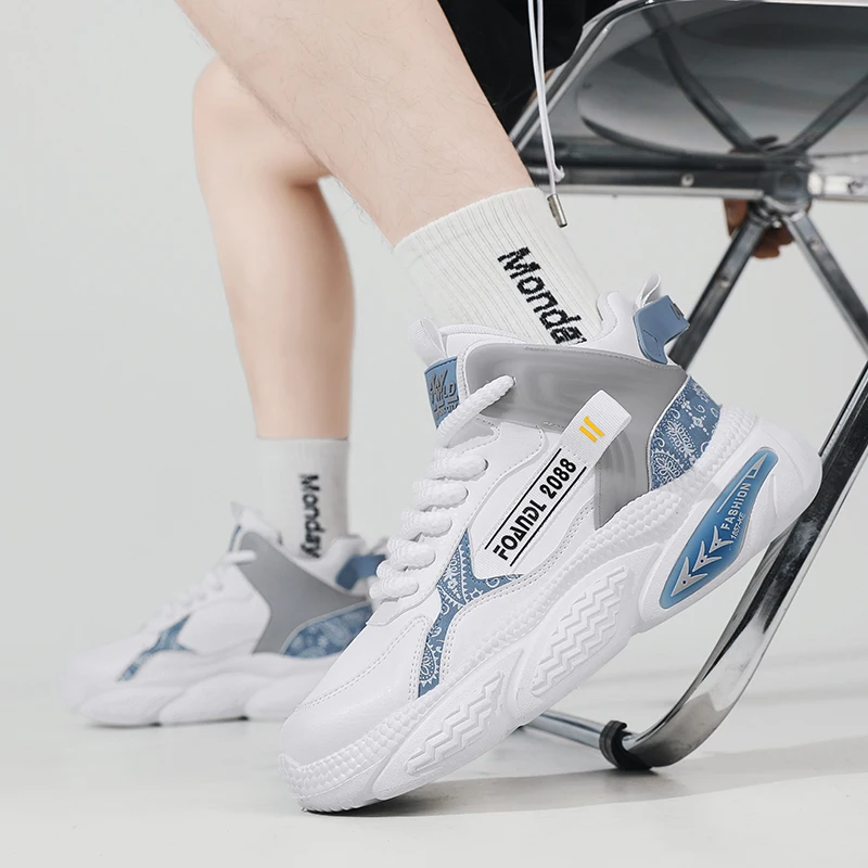 Модные дышащие и универсальные мужские повседневные туфли на плоской подошве