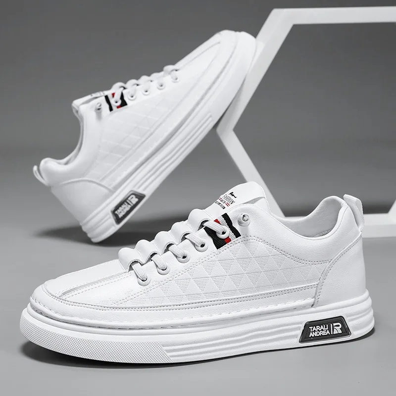 

Мужские повседневные туфли, уличные кроссовки на платформе, модная роскошная кожаная обувь, теннисные туфли, большие размеры, осень