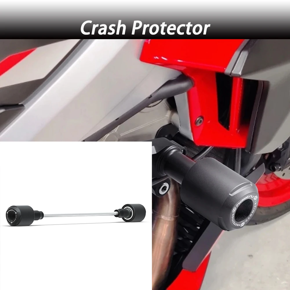 Фото Ползунки рамы, защита от столкновений для Aprilia Shiver 750SL 2007-2017 Shiver 900 2018-2021, защита двигателя мотоцикла от падения №1
