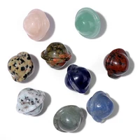natural gem stone planet ornament handmade craved ufo universe rock stone crystal healing home decoration 16x18mm wholesale