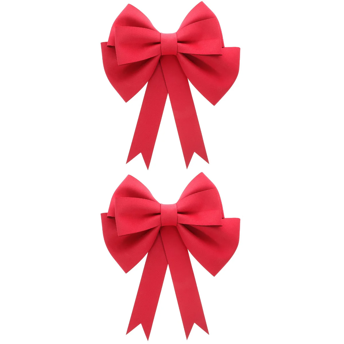 

2pcs Lovely Bow Knot Large Bow Tie Wedding Red Bow Decor Valentines Day Ornament