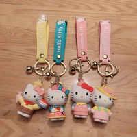 kawaii sanrios hellokittys plush cartoon cute dolls keychain anime plush plushie toys for girls kids toys birthday gift