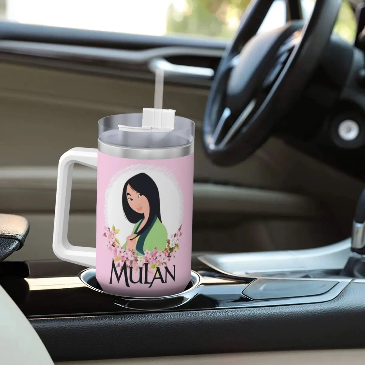 Стакан из нержавеющей стали кружки Mulan Gril чашка с соломинкой бутылка для холодной