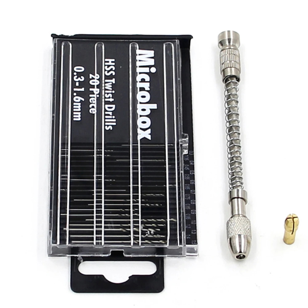 

22Pcs/Set 0.3mm-1.6mm Mini HSS Spiral Drill Bit Set Micro Drill Bits For Woodworking Drilling Electronics Repair