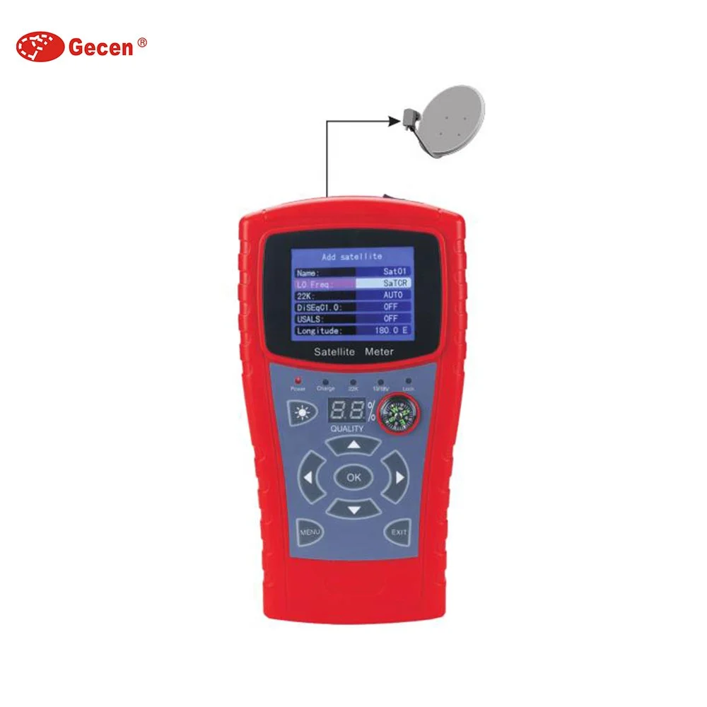 Фото Gecen Dvb S2 Dvb S Цифровой Hd Finder Спутниковый измеритель сигналов №1