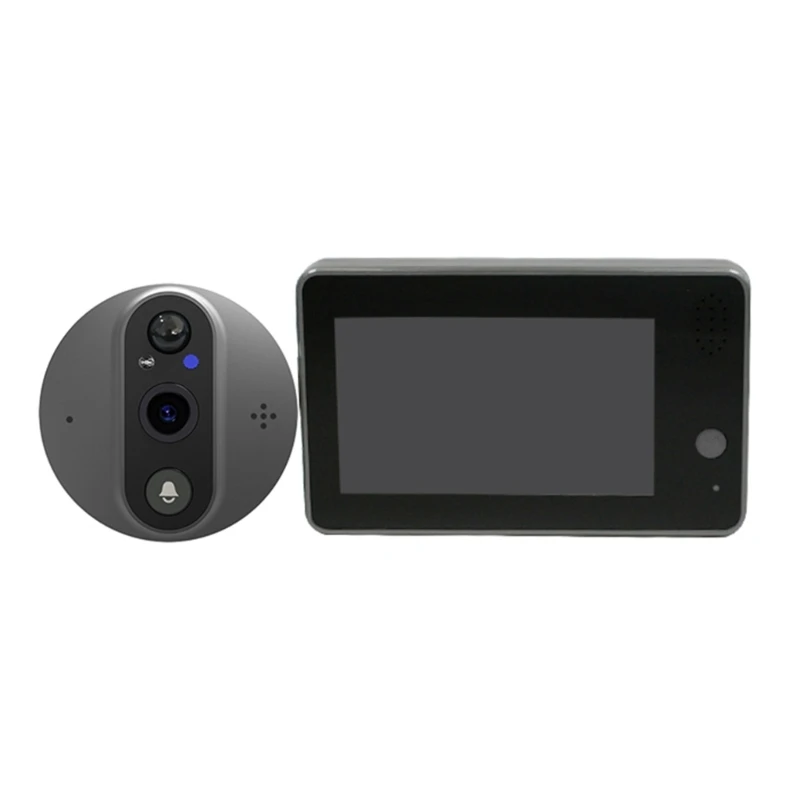 

Video Doorbell Camera Intercom Night-Vision 4.3'' High Definition Screen 5000mHA Battery 6 Months Long Standby