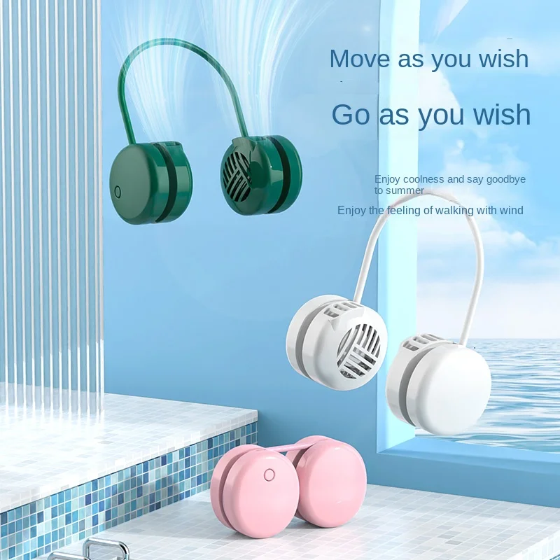 

Fan Portable Neck Neck Type-c 360° Adjustable Speeds Bladeless Electric 3 Conditioner Rechargeable Air Portable Fan Fan Hanging