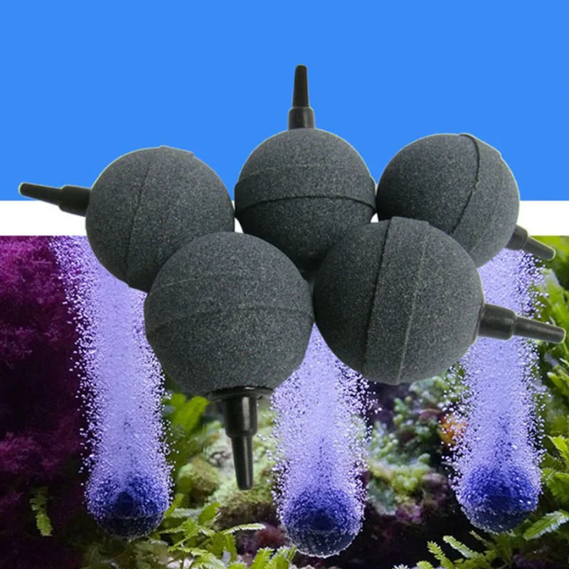 

Aquarium Round Air Bubble Stone High Temperature Sintered Oxygen Air Bubble Stone Aeration Round Spherical Hydroponic Aerator