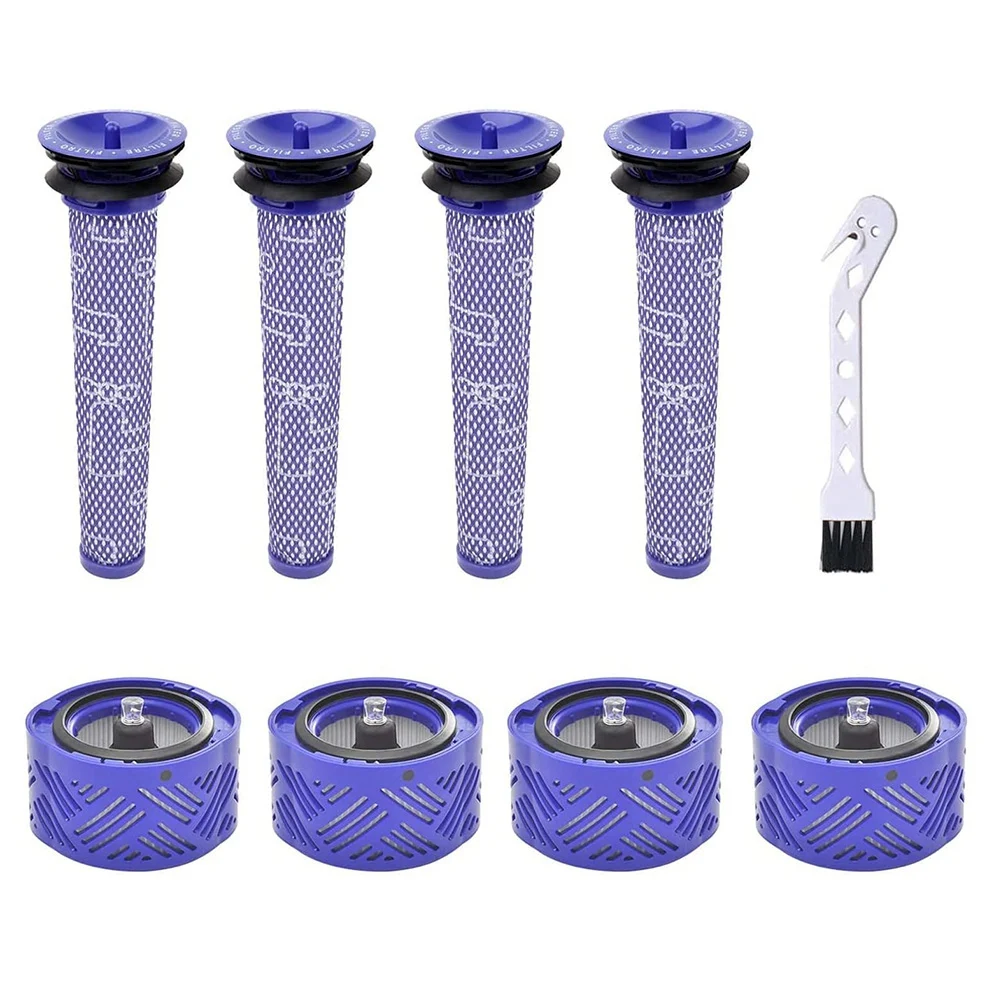 

The Vacuum Filter Replacement Kit is Suitable for Dyson V6 Cordless Vacuum Cleaner, 4 Post Filter, 4 Pre Filter