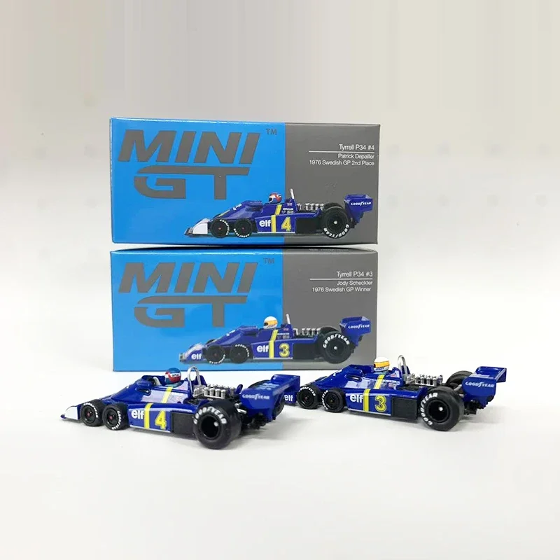 Модель автомобиля MINIGT 1:64 Tyrrell P34 # 3 Jody Scheckter 1976 шведский победитель GP &amp Патрик