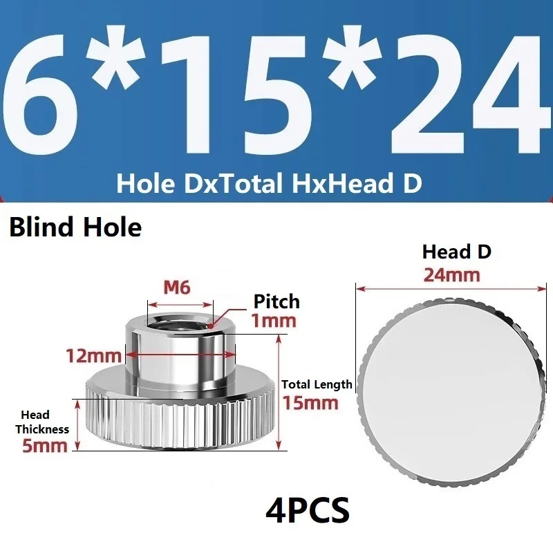 

Нержавеющая сталь 304, гайка с накатанной головкой и глухим отверстием, затянутая вручную гайка DIN466, гайка M2 M2,5 M3 M4 M5 M6 M8 M10