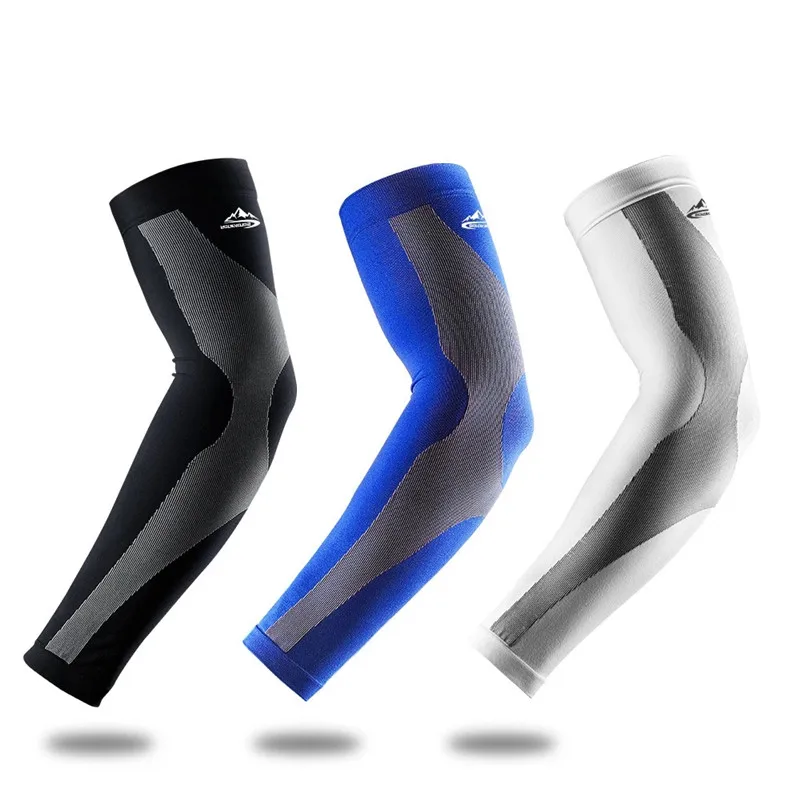 

1pair Sports Arm Sleeve Solar Protection Cuff Summer Ice Silk Anti-UV Arm Guard Armbands for Jogging Running Volleyball Cycling