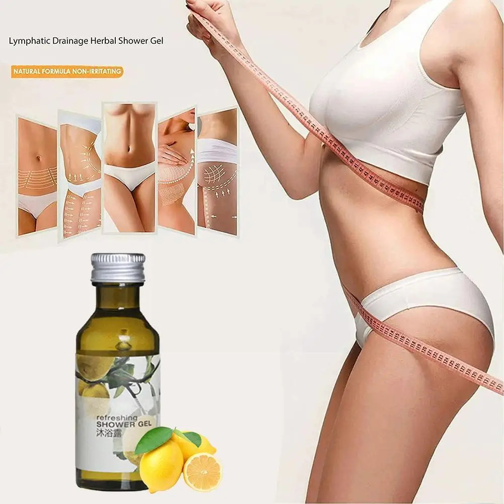 

Herbal Shower Gel Ph Balanced Body Wash Natural Ginger Shower Oil For Neck Armpit Anti Swelling Lymphatic Drainage Ginger G H5v2
