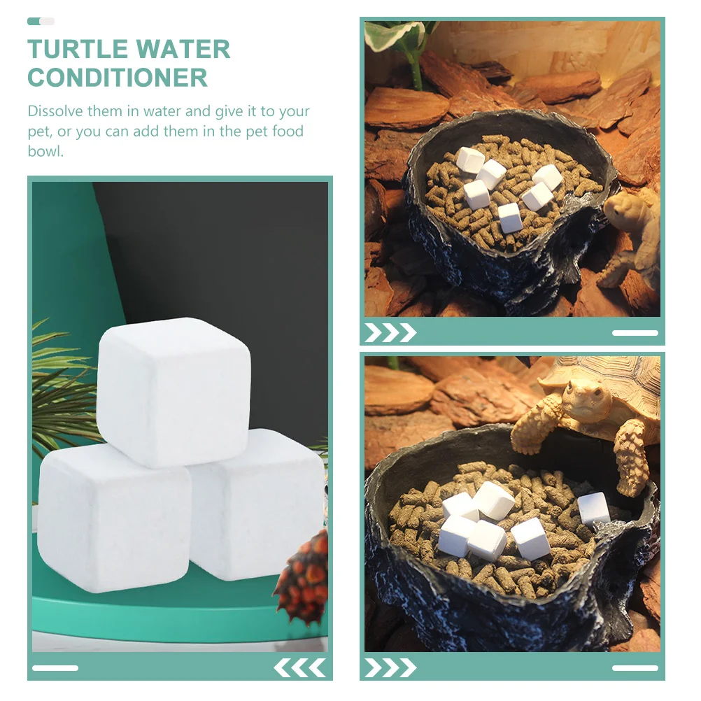 10 шт. террапина кальция геккон добавка черепаха минеральный куб для рептилий