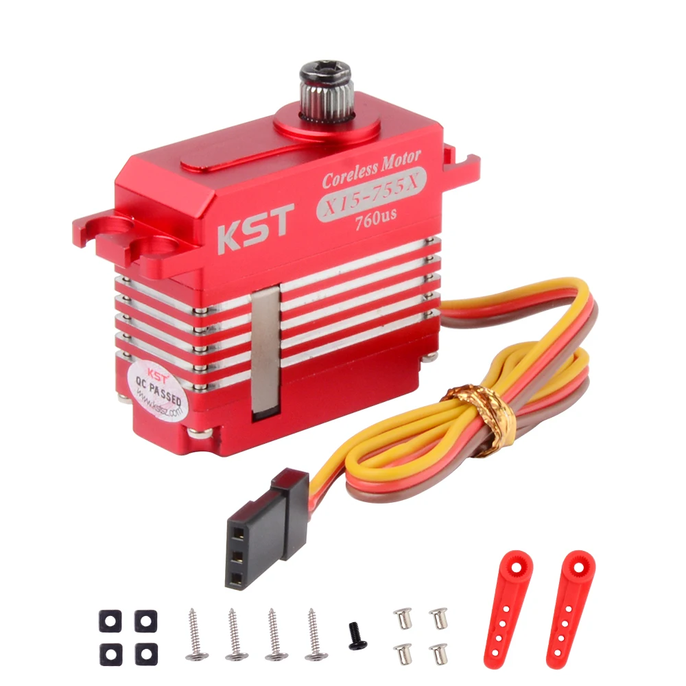 

KST X15-755X Digital Servo Coreless 10.2KG Metal Gear RC Helicopter For UAV RC Car Boat Robot Arm Helicopter Airplane