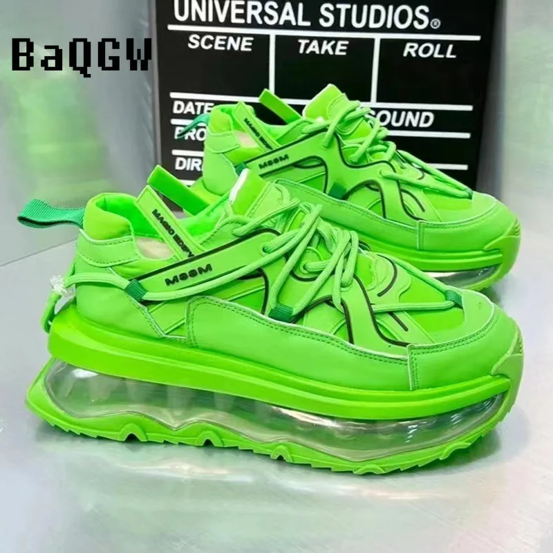 Дизайнерские роскошные кроссовки на массивной платформе для мужчин модные