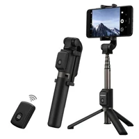 travel tripod wireless bluetooth selfie stick portable tripod control monopod handheld for ioshuaweixiaomi phone