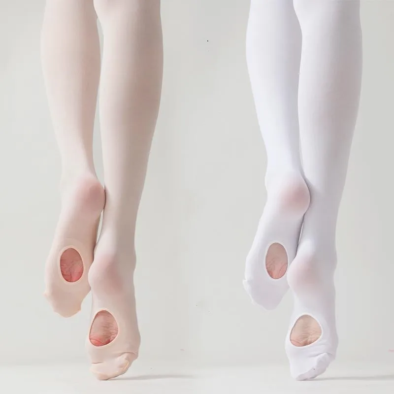 Балетные колготки ультрамягкие леггинсы для танцев с трансформируемыми дырками