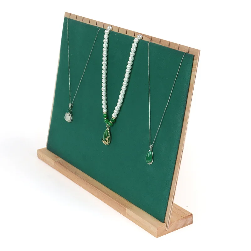 Solid Wood Jewelry Display Rack Earrings Rings Pendants Storage Display Props Rack Earrings Necklace Jewelry Rack Wholesale