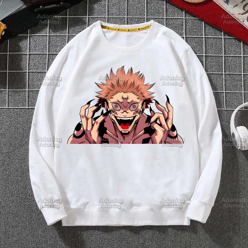 

Jujutsu Kaisen Sweatshirts Men/Women Fashion White Color Autumn Winter Hip Hop Hoodie Male Casual Tops
