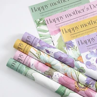 30x50cm happy mothers day romantic ink series wrapping paper flower bouquet paper flower shop materials 20 sheets