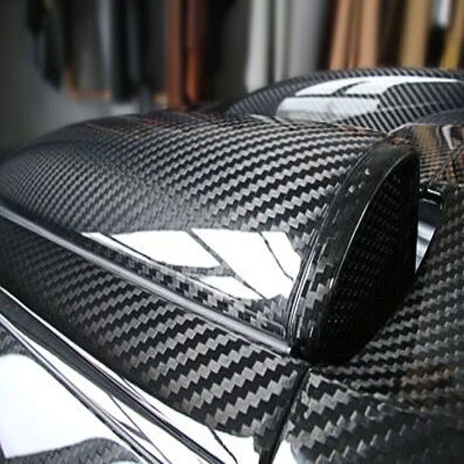 Суперкачественная ультраглянцевая виниловая 5d-пленка из углеродного волокна с большой текстурой, суперглянцевая 5D углеродная пленка размером 50 см * 150 см/200 см/300 см