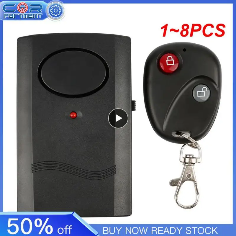 

1~8PCS 120db 9V Alarm For Motorcycle Motorbike Scooter Anti-Theft Alarm Security System Door Window Universal Wireless Remote
