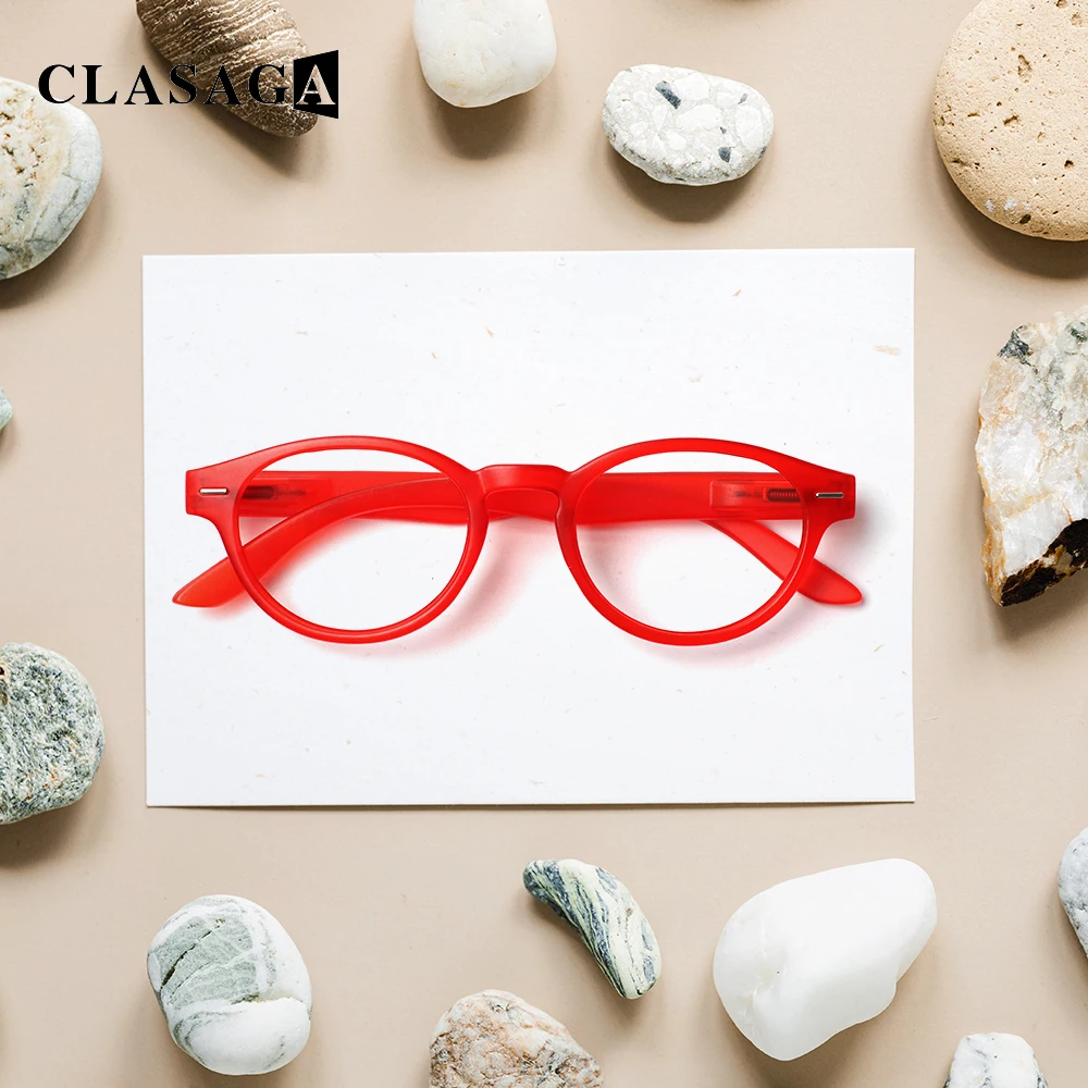 

CLASAGA Hot Sale High-definition Reading Glasses Unisex Fashion Ultralight PC Frames Presbyopic Vision Care Eyewear +1.00~4.00