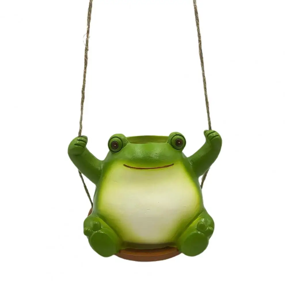 Горшок для горшка с улыбающееся лицо фигурка из смолы овощ трава цветочный