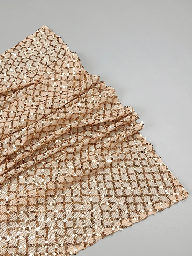 VC Длинное платье без бретелек с золотыми блестками для женщин длинное макси и