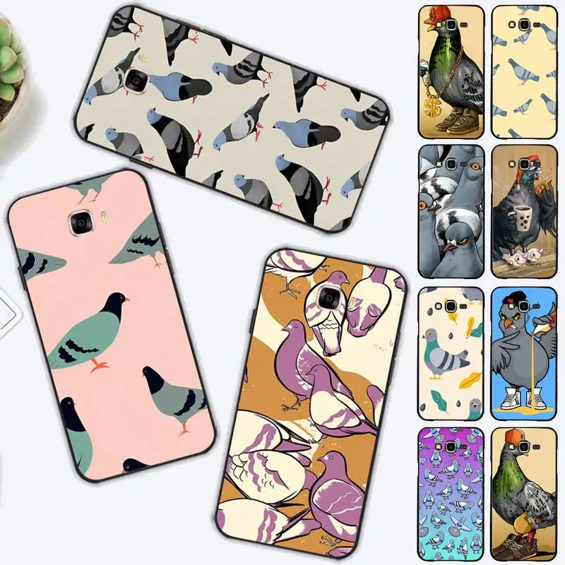 

Pigeons Collage Phone Case for Samsung J 2 3 4 5 6 7 8 prime plus 2018 2017 2016 core