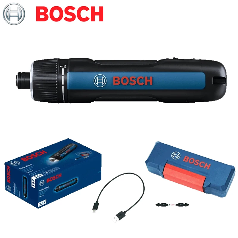 

Миниатюрная аккумуляторная отвертка Bosch GO 3, 3,6 В, с USB-кабелем для зарядки