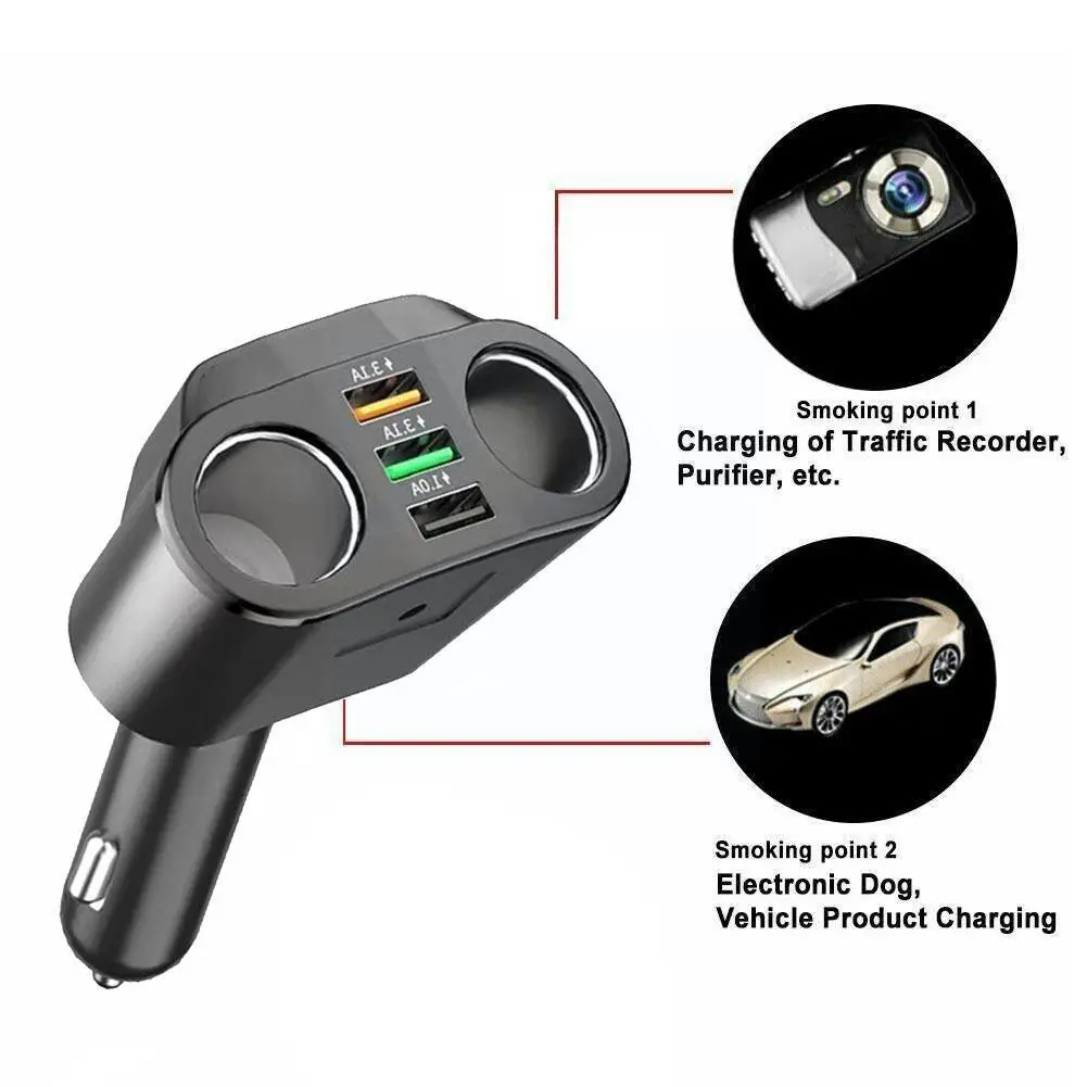 

Автомобильное зарядное устройство с двумя Usb-портами, 3,1 А, 12-24 В
