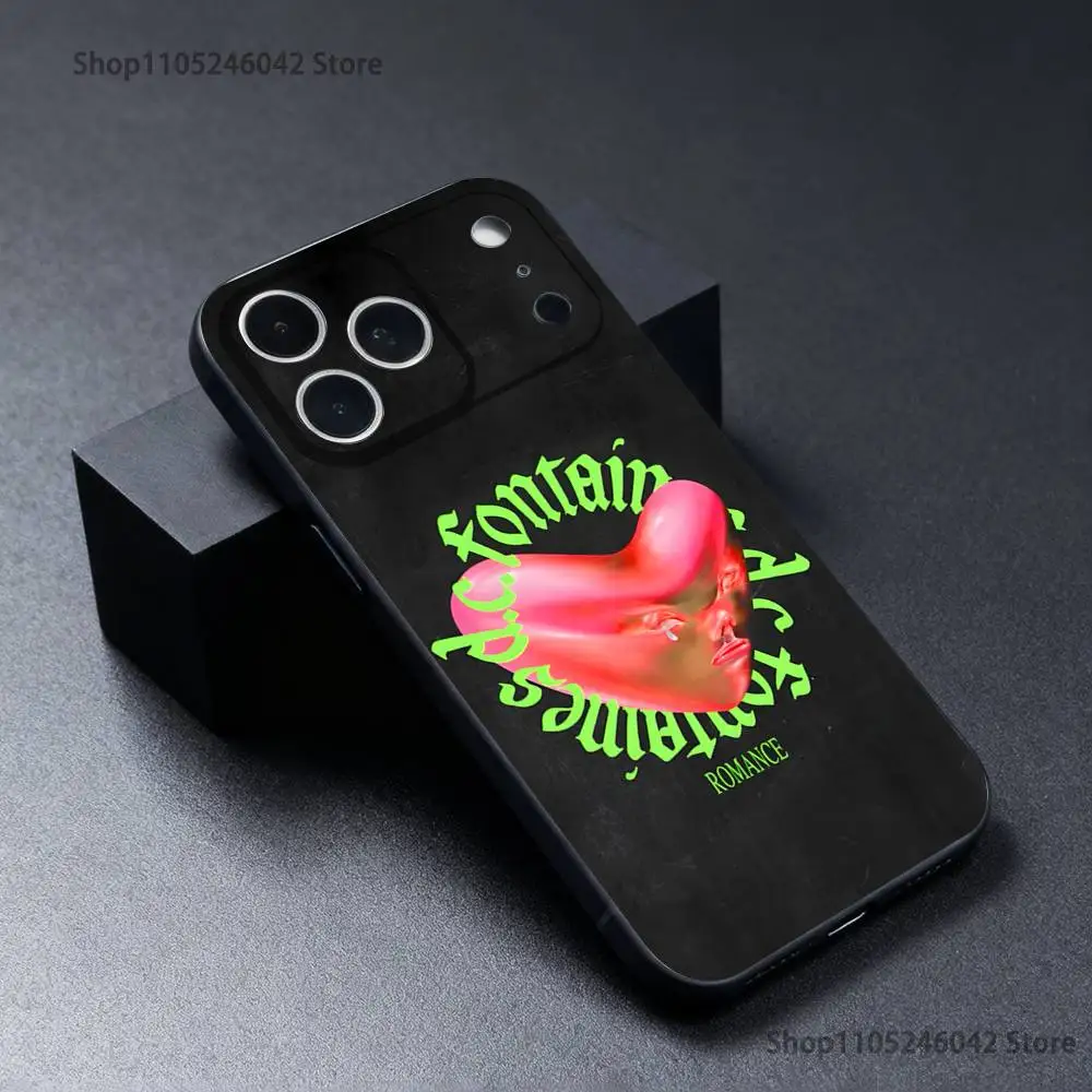 Износостойкий чехол Fontaines DC Romance для iPhone 17,16,15,14,13,12,11,Pro,XS,Max,XR,Plus,E,SE4,Mini Black Soft Cover (art.: 3920d42e1141e) - 3920d42e1141e