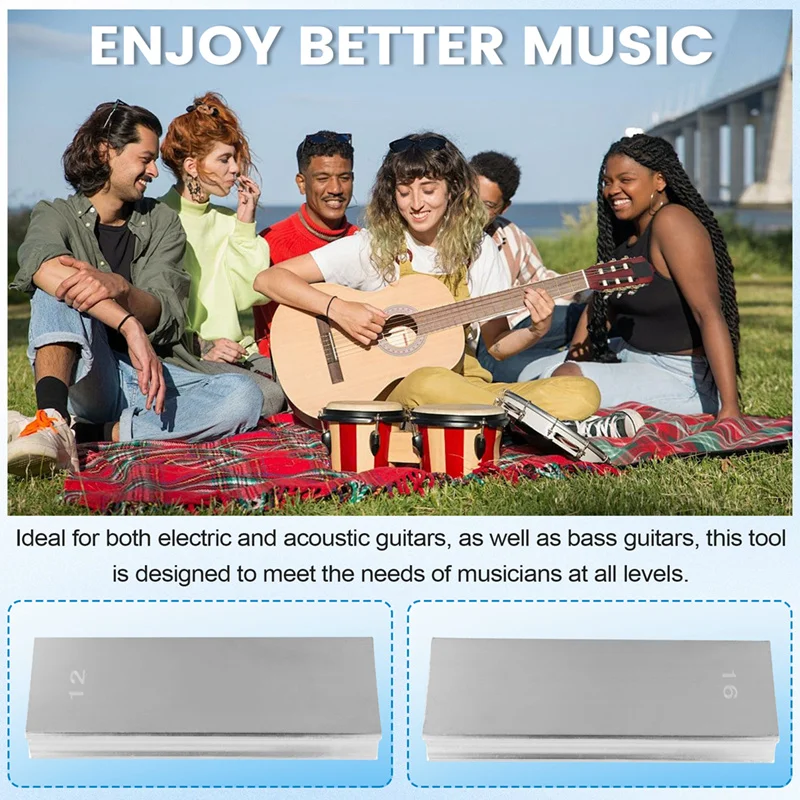 Шлифовальный блок с двусторонним радиусом алюминиевый Aolly Fret выравнивающий гриф