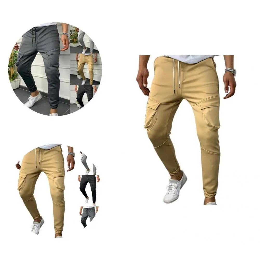 

Excellent Attractive All-match Fashion Casual Athletics Drawstring Trousers for Daily Wear Men Sweatpants Men Trousers