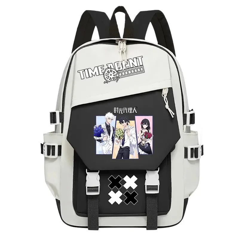 Картонный рюкзак для агента по времени школьный подростков Link Click Print модные