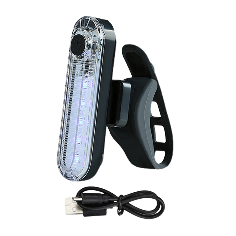 

Bike Rear Tail Light USB Rechargeable Red Black/White Black LED Bright Taillights Easy To Install For Cycling Safety