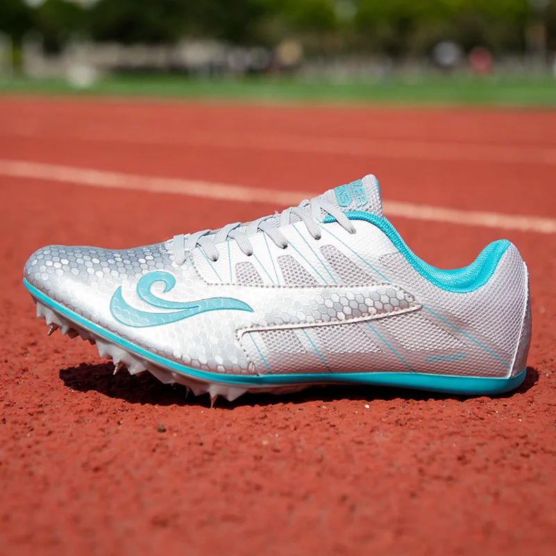 Men Women Track and Field Outdoor Sport Spikes Sneakers Athletic Student Training Rack Race Jumping Running Shoes
