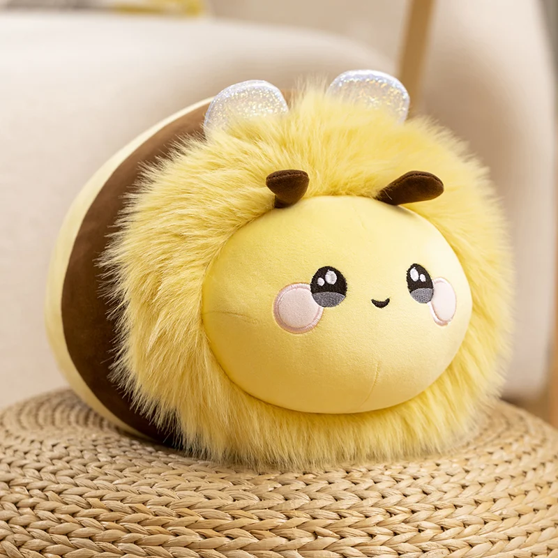 Cute Bee Costume Plush Toy Funny Bee-costumed Cow Dog Plush Doll Soft Stuffed Animal Pillow Doll Children gift Home Decor
